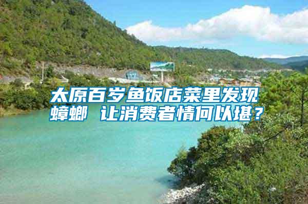 太原百歲魚(yú)飯店菜里發(fā)現(xiàn)蟑螂 讓消費(fèi)者情何以堪？