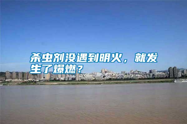 殺蟲劑沒遇到明火，就發(fā)生了爆燃？