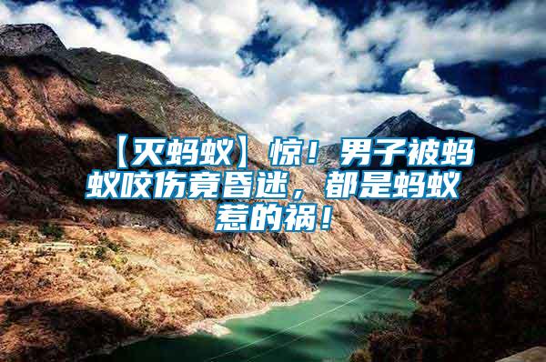 【滅螞蟻】驚！男子被螞蟻咬傷竟昏迷，都是螞蟻惹的禍！