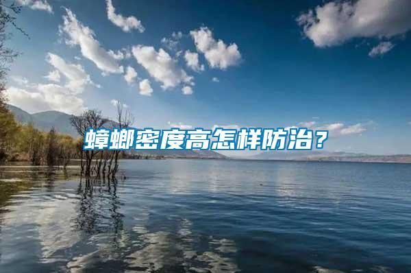 蟑螂密度高怎樣防治？