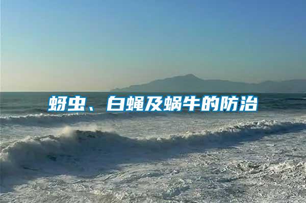 蚜蟲、白蠅及蝸牛的防治