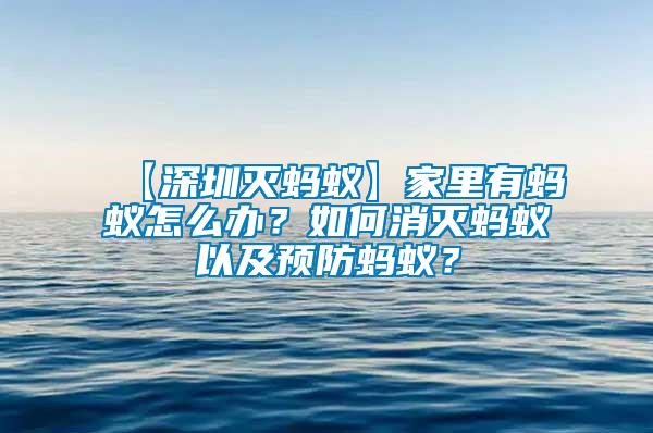 【深圳滅螞蟻】家里有螞蟻怎么辦？如何消滅螞蟻以及預(yù)防螞蟻？