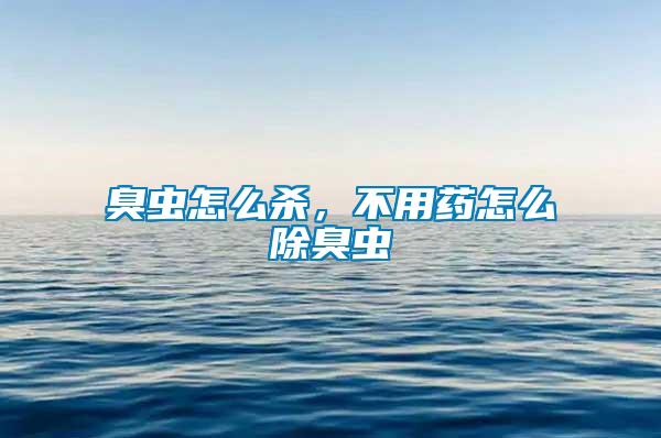 臭蟲(chóng)怎么殺，不用藥怎么除臭蟲(chóng)