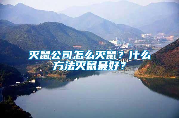 滅鼠公司怎么滅鼠？什么方法滅鼠最好？