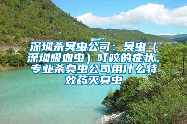 深圳殺臭蟲(chóng)公司：臭蟲(chóng)（深圳吸血蟲(chóng)）叮咬的癥狀，專業(yè)殺臭蟲(chóng)公司用什么特效藥滅臭蟲(chóng)