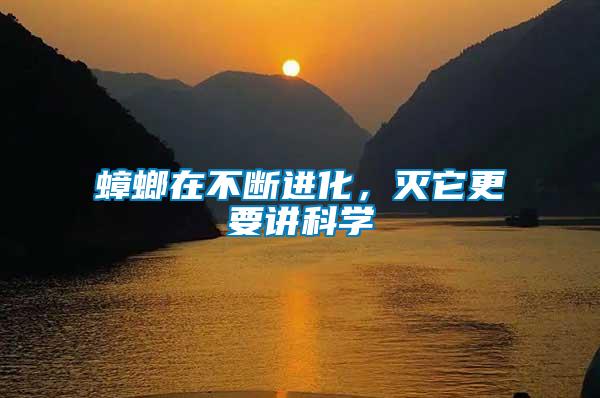 蟑螂在不斷進(jìn)化，滅它更要講科學(xué)