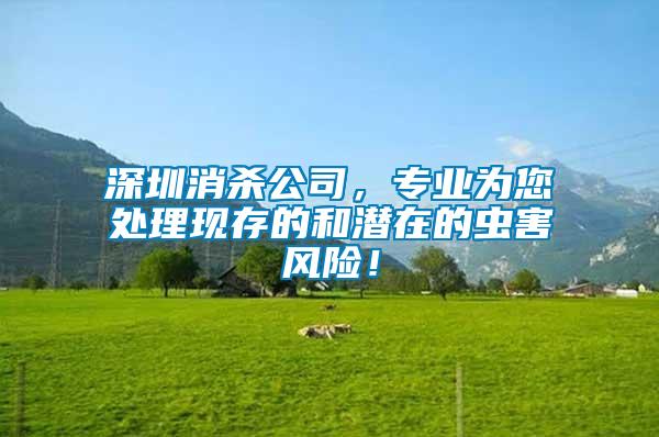 深圳消殺公司，專業(yè)為您處理現(xiàn)存的和潛在的蟲(chóng)害風(fēng)險(xiǎn)！