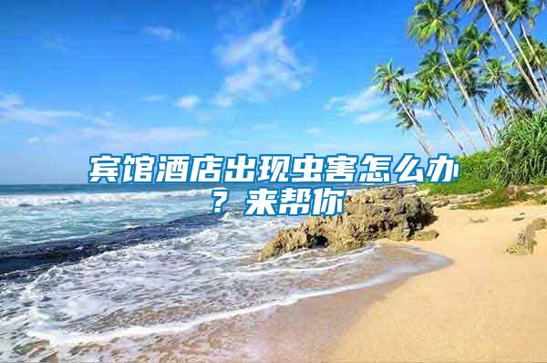 賓館酒店出現(xiàn)蟲害怎么辦？來幫你