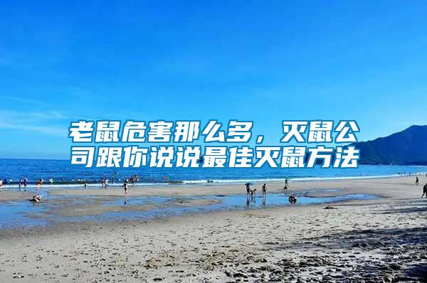 老鼠危害那么多，滅鼠公司跟你說(shuō)說(shuō)最佳滅鼠方法
