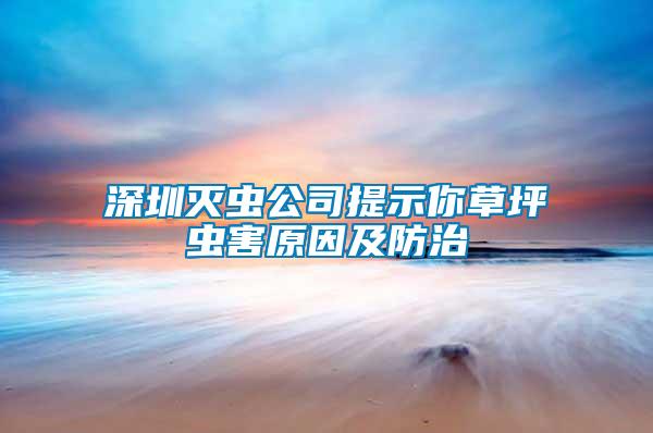 深圳滅蟲(chóng)公司提示你草坪蟲(chóng)害原因及防治