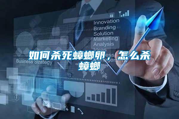 如何殺死蟑螂卵，怎么殺蟑螂