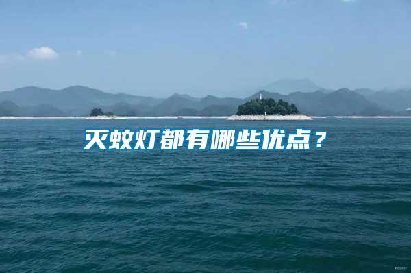 滅蚊燈都有哪些優(yōu)點？