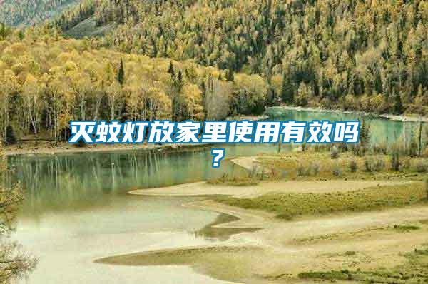 滅蚊燈放家里使用有效嗎？