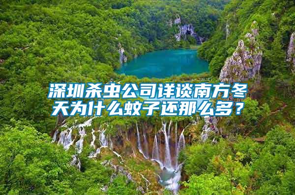深圳殺蟲(chóng)公司詳談南方冬天為什么蚊子還那么多？