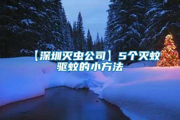 【深圳滅蟲公司】5個(gè)滅蚊驅(qū)蚊的小方法