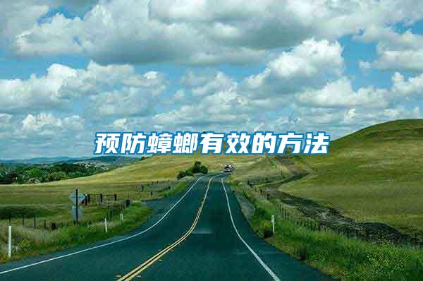 預(yù)防蟑螂有效的方法