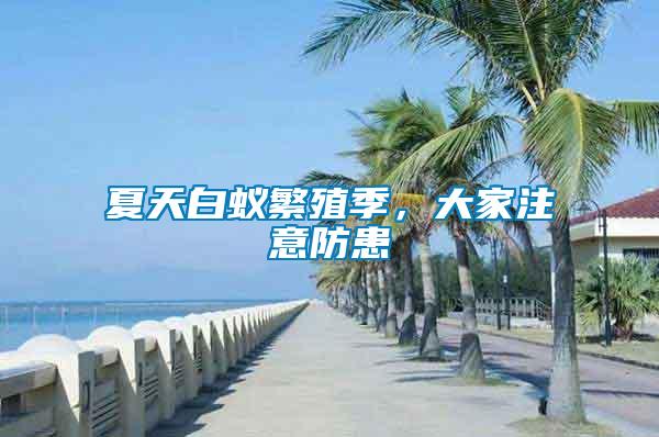 夏天白蟻繁殖季，大家注意防患