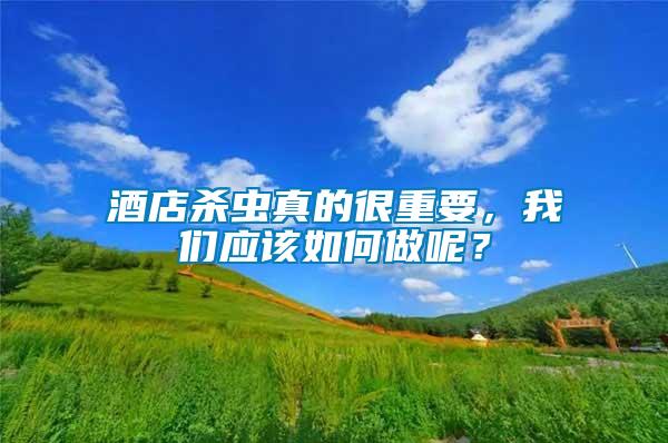 酒店殺蟲真的很重要，我們應該如何做呢？