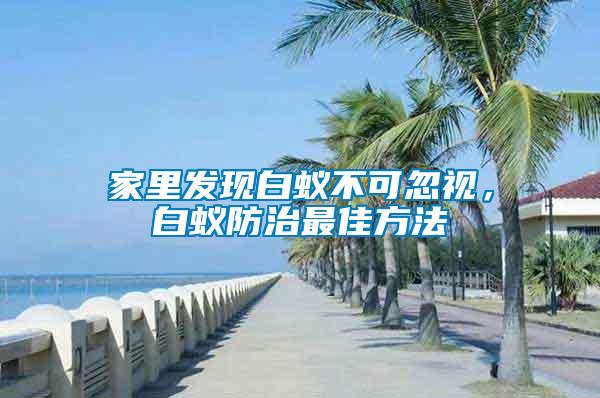 家里發(fā)現(xiàn)白蟻不可忽視，白蟻防治最佳方法