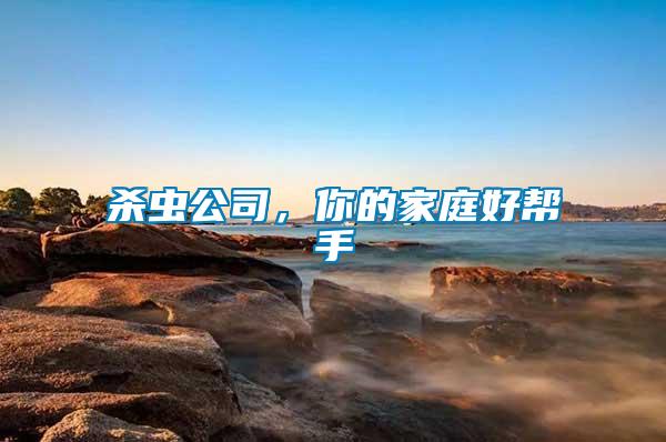 殺蟲公司，你的家庭好幫手