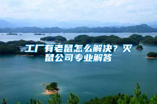工廠有老鼠怎么解決？滅鼠公司專(zhuān)業(yè)解答