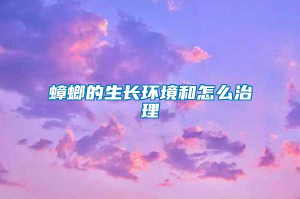 蟑螂的生長環(huán)境和怎么治理