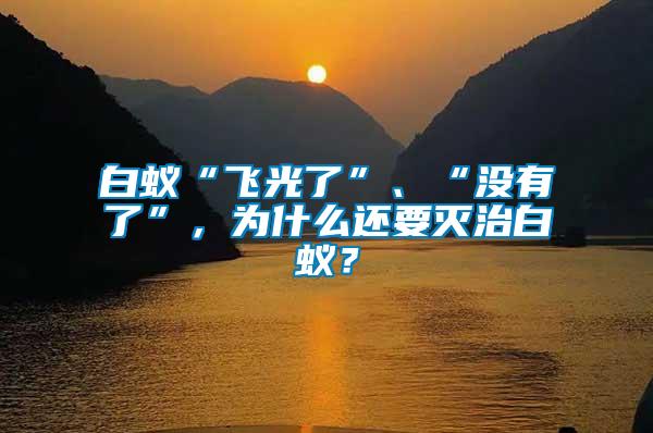 白蟻“飛光了”、“沒(méi)有了”，為什么還要滅治白蟻？