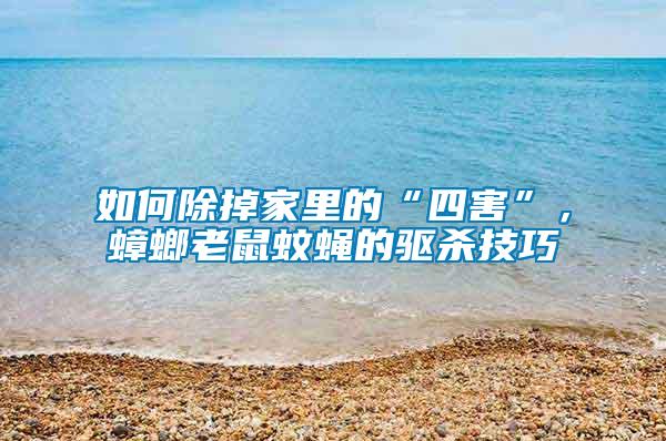 如何除掉家里的“四害”，蟑螂老鼠蚊蠅的驅(qū)殺技巧