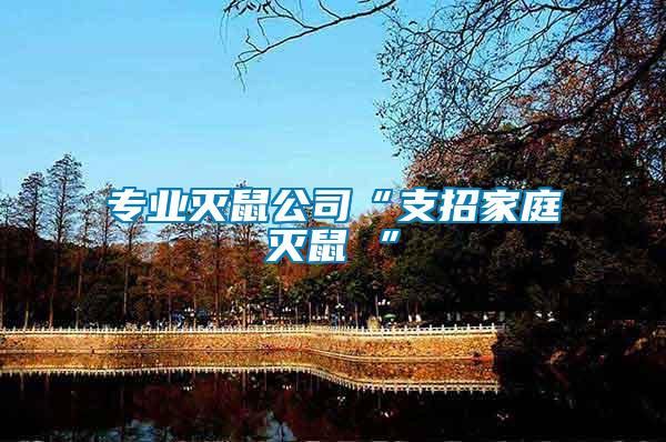 專(zhuān)業(yè)滅鼠公司“支招家庭滅鼠 ”