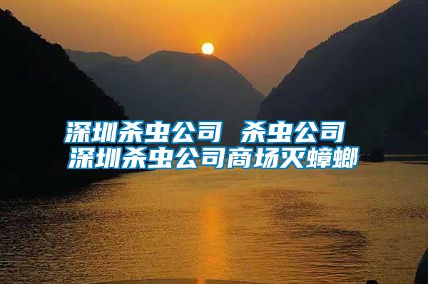 深圳殺蟲(chóng)公司 殺蟲(chóng)公司 深圳殺蟲(chóng)公司商場(chǎng)滅蟑螂