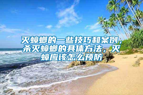 滅蟑螂的一些技巧和案例，殺滅蟑螂的具體方法，滅蟑應(yīng)該怎么預(yù)防