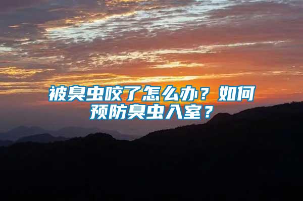 被臭蟲咬了怎么辦？如何預防臭蟲入室？