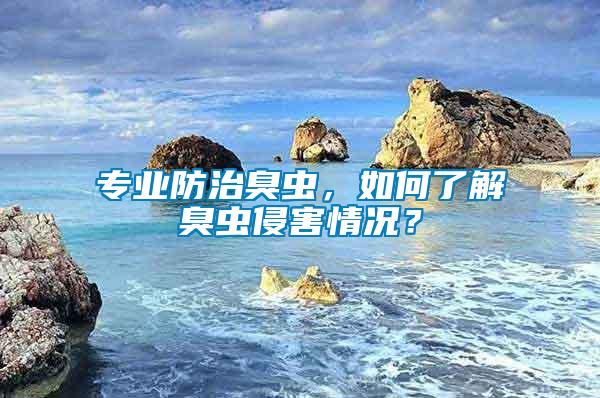 專業(yè)防治臭蟲，如何了解臭蟲侵害情況？