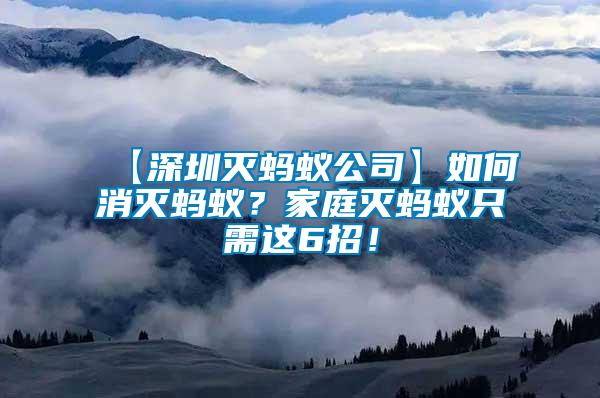 【深圳滅螞蟻公司】如何消滅螞蟻？家庭滅螞蟻只需這6招！