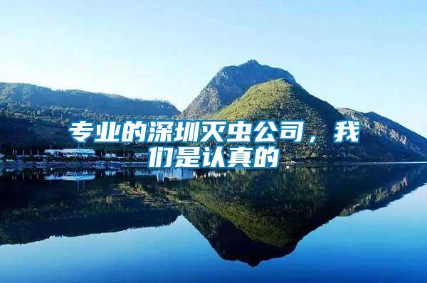 專業(yè)的深圳滅蟲公司，我們是認真的