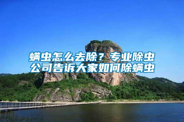 螨蟲怎么去除？專業(yè)除蟲公司告訴大家如何除螨蟲