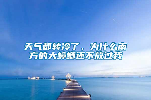 天氣都轉(zhuǎn)冷了，為什么南方的大蟑螂還不放過我