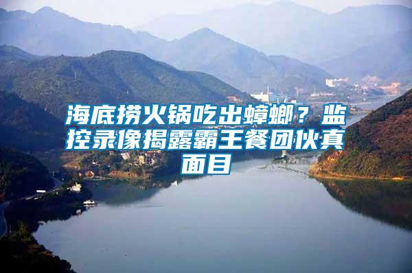 海底撈火鍋吃出蟑螂？監(jiān)控錄像揭露霸王餐團(tuán)伙真面目