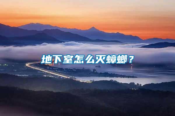 地下室怎么滅蟑螂？