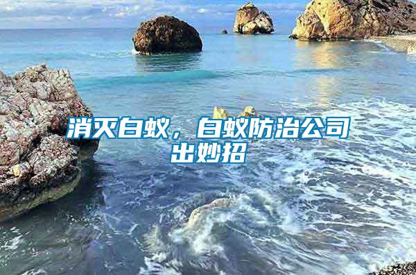 消滅白蟻，白蟻防治公司出妙招