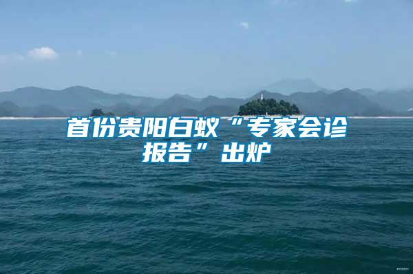首份貴陽白蟻“專家會(huì)診報(bào)告”出爐
