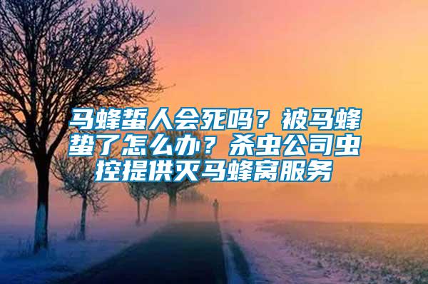 馬蜂蜇人會(huì)死嗎？被馬蜂蟄了怎么辦？殺蟲公司蟲控提供滅馬蜂窩服務(wù)