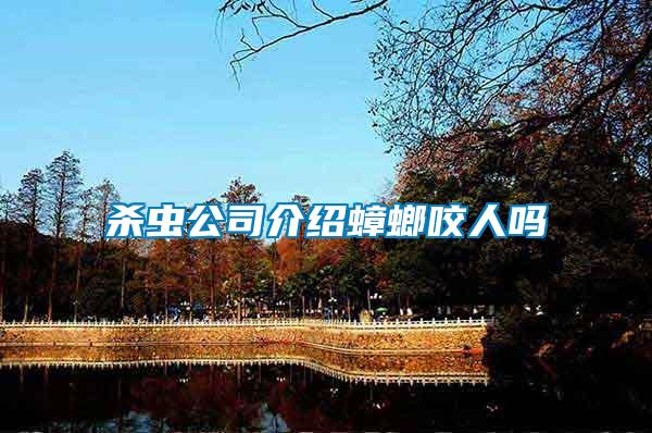 殺蟲(chóng)公司介紹蟑螂咬人嗎