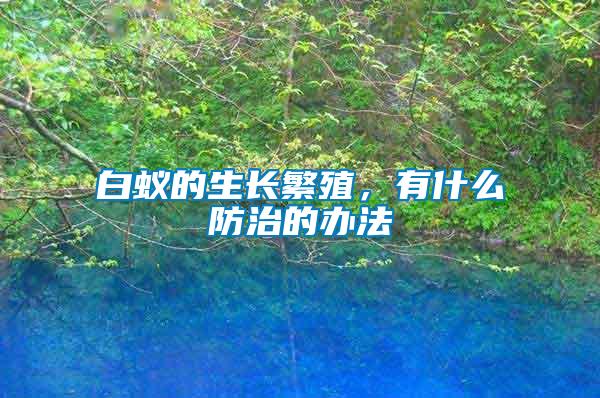 白蟻的生長繁殖，有什么防治的辦法
