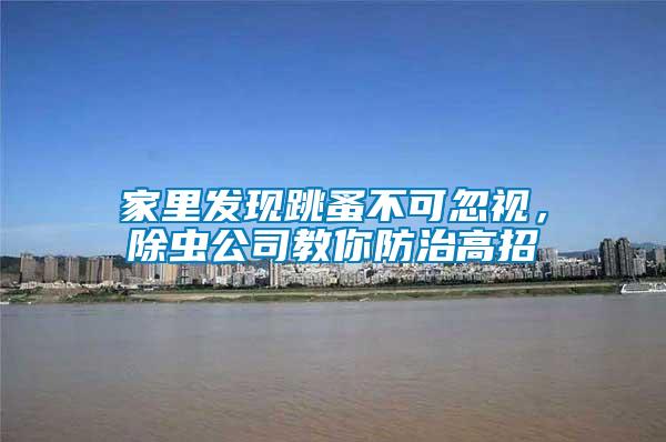 家里發(fā)現(xiàn)跳蚤不可忽視，除蟲(chóng)公司教你防治高招