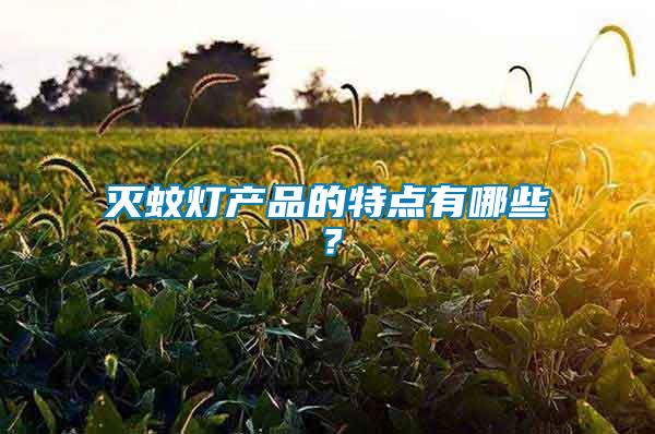 滅蚊燈產(chǎn)品的特點有哪些？