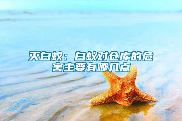 滅白蟻：白蟻對倉庫的危害主要有哪幾點(diǎn)