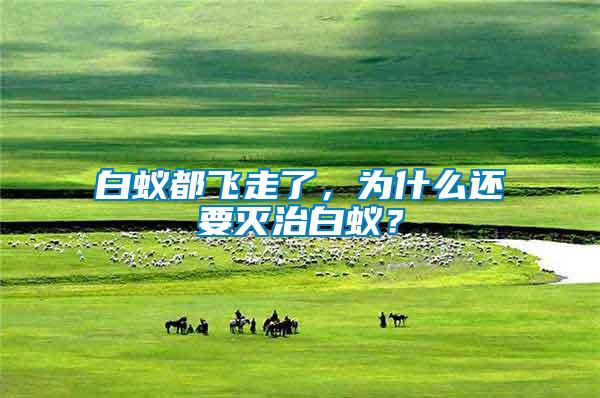 白蟻都飛走了，為什么還要滅治白蟻？