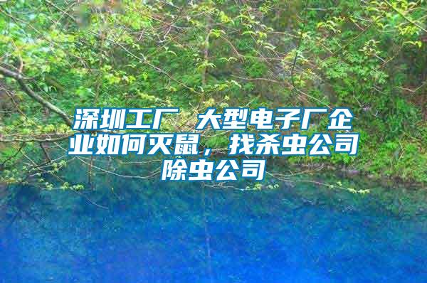 深圳工廠(chǎng) 大型電子廠(chǎng)企業(yè)如何滅鼠，找殺蟲(chóng)公司除蟲(chóng)公司
