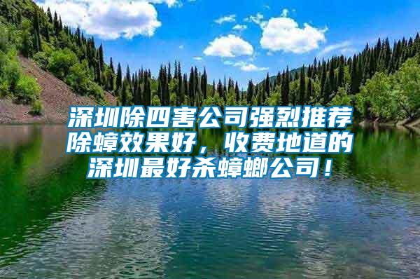 深圳除四害公司強(qiáng)烈推薦除蟑效果好，收費(fèi)地道的深圳最好殺蟑螂公司！